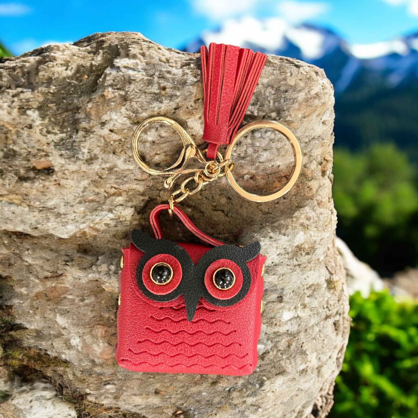 Keychain - coin bag (red)