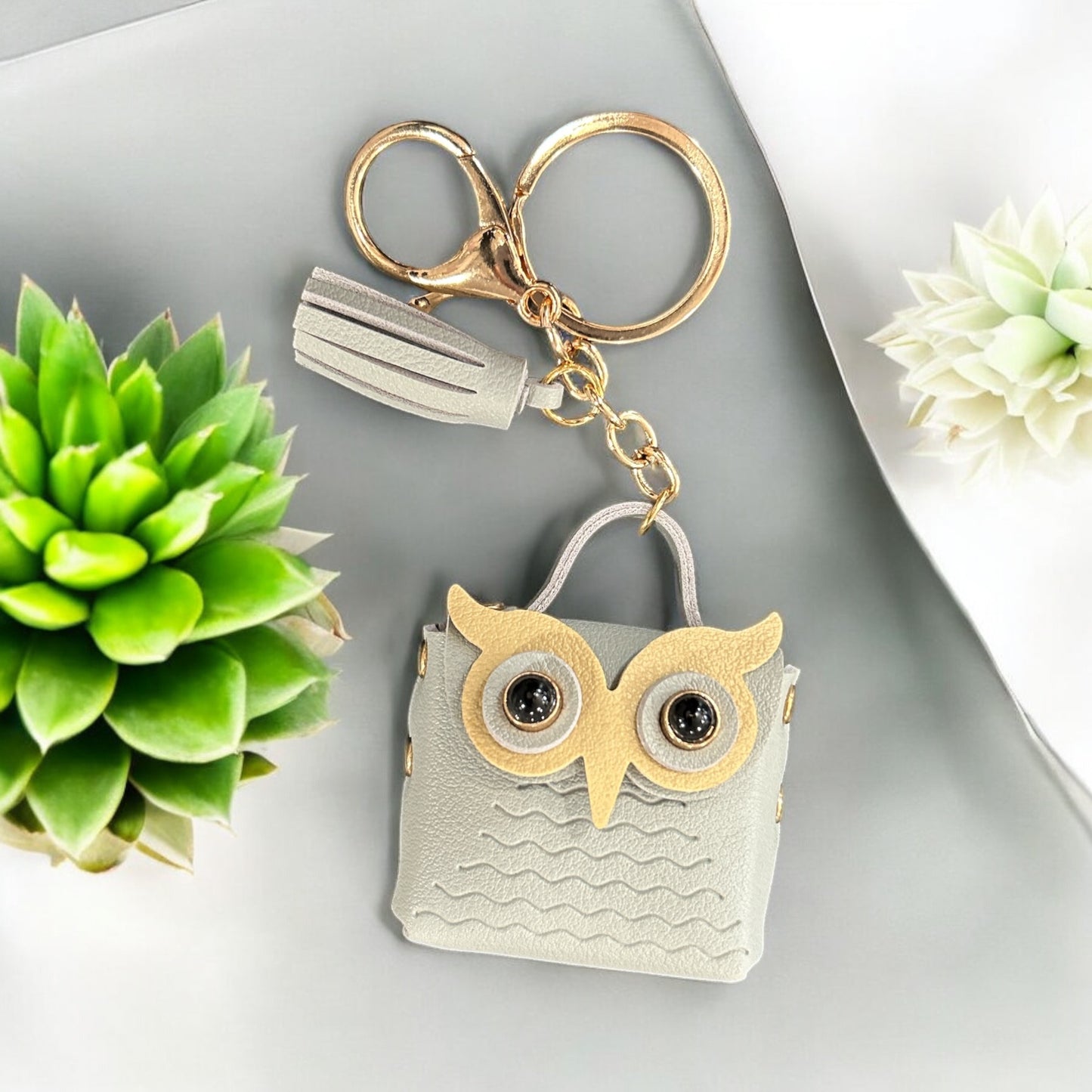 Keychain - coin bag (taupe)