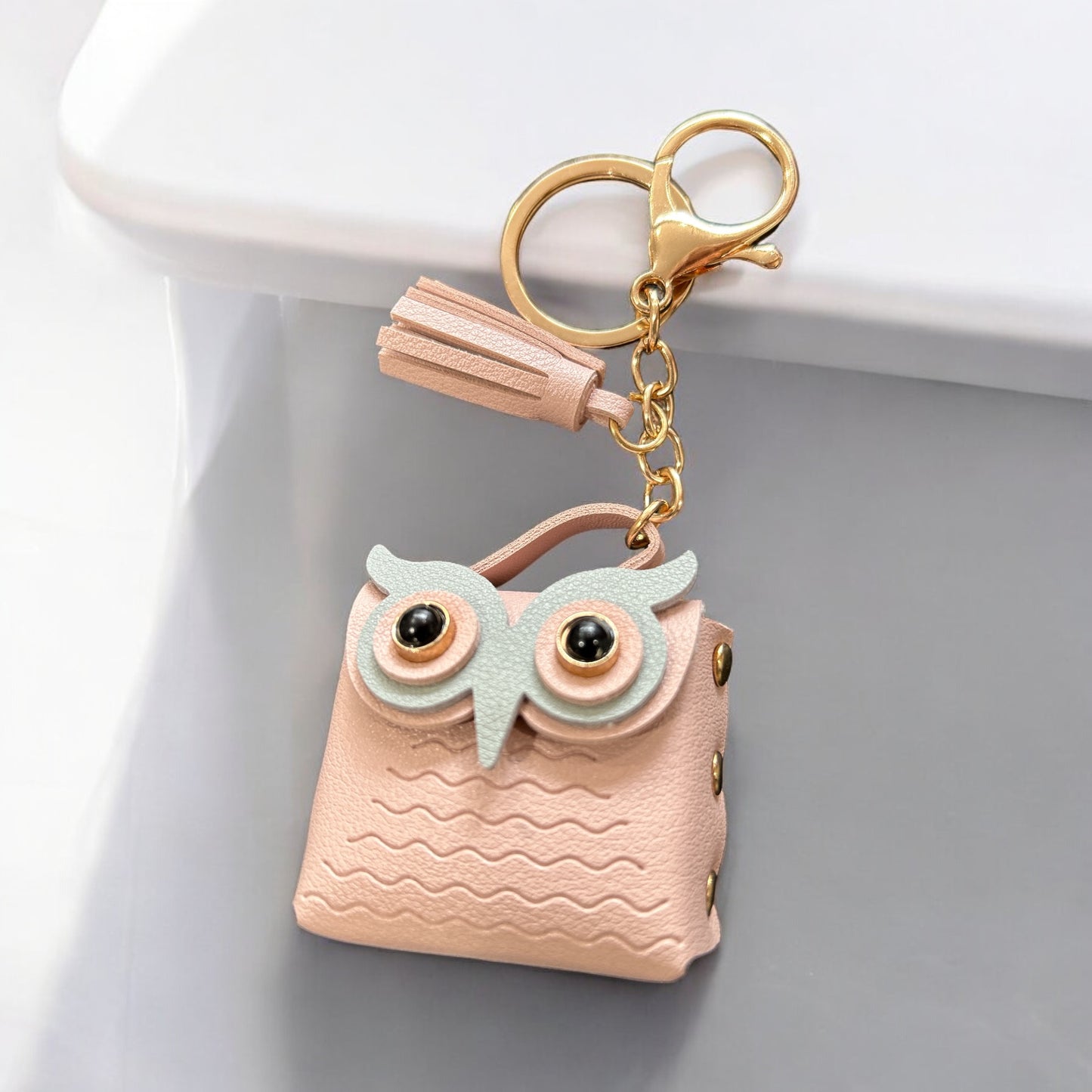 Keychain - coin bag (pink)