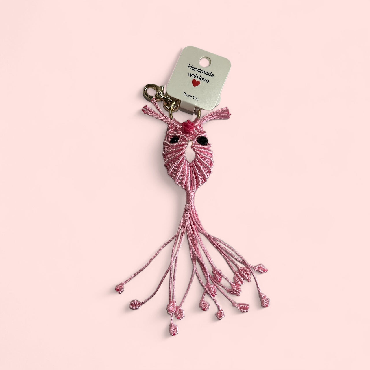 Keychain - Arts by Marques macramé owl keychain