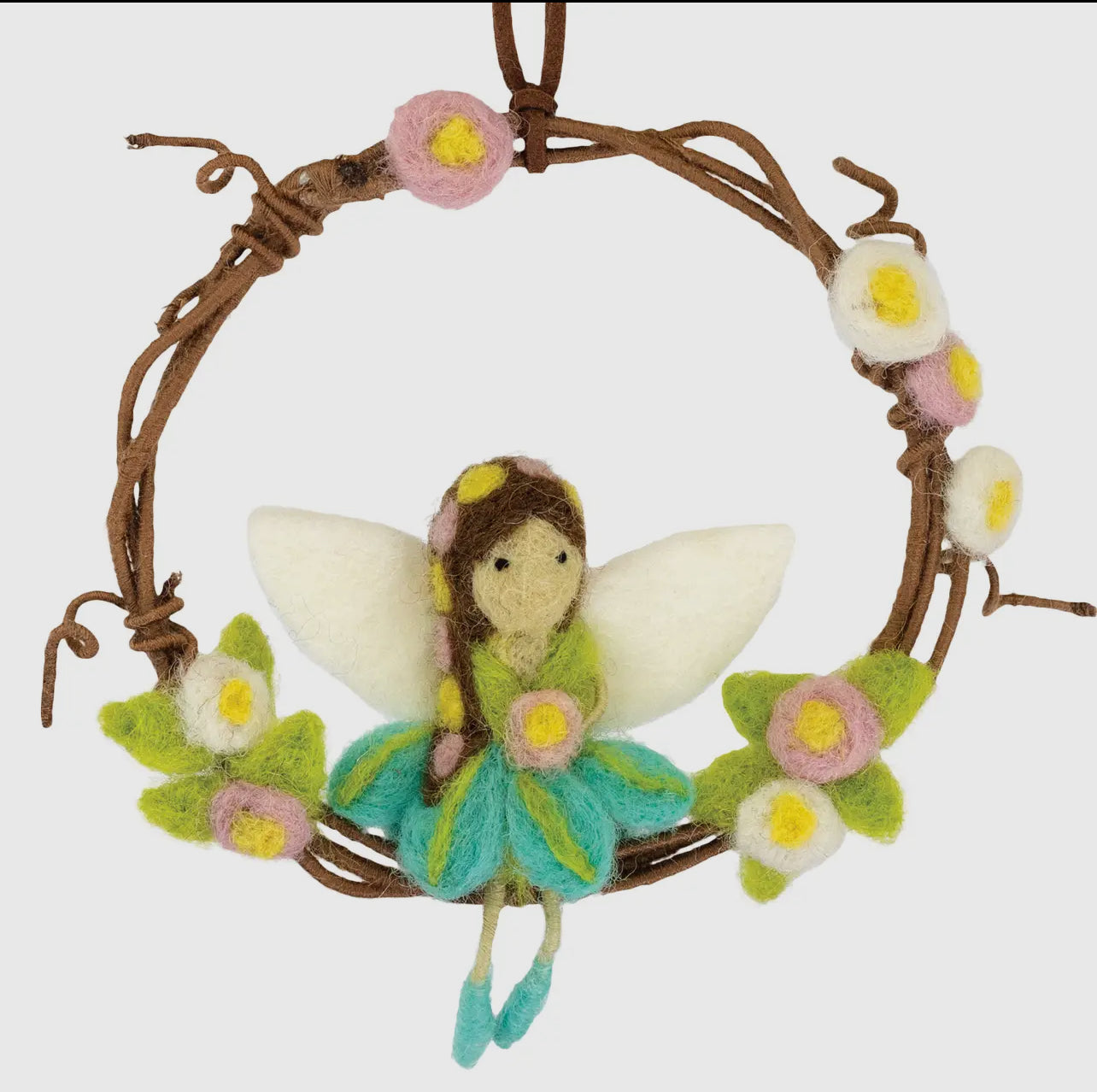 Wild Woolies - Hand Felted Garden Fairy Mini Wreath