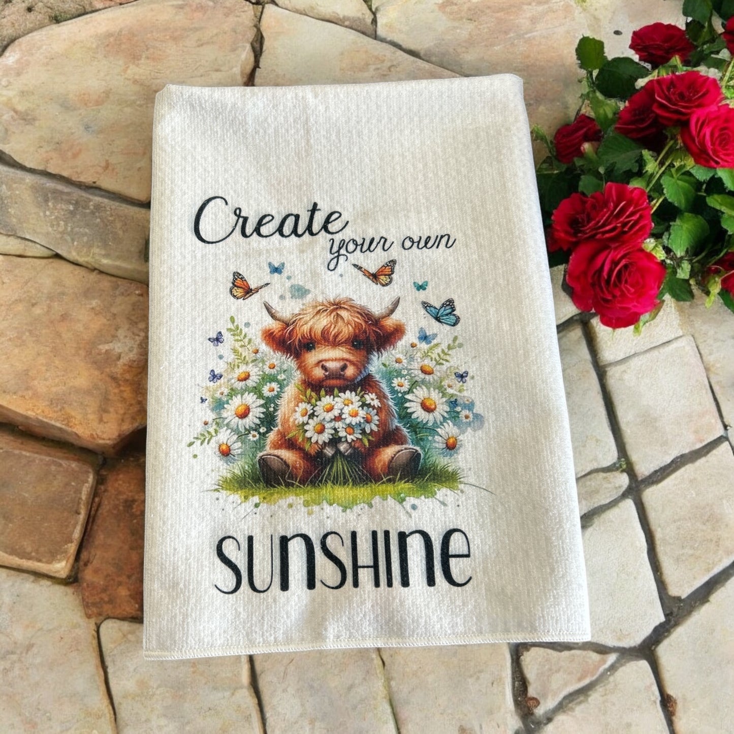 Kitchen tea towel printed image