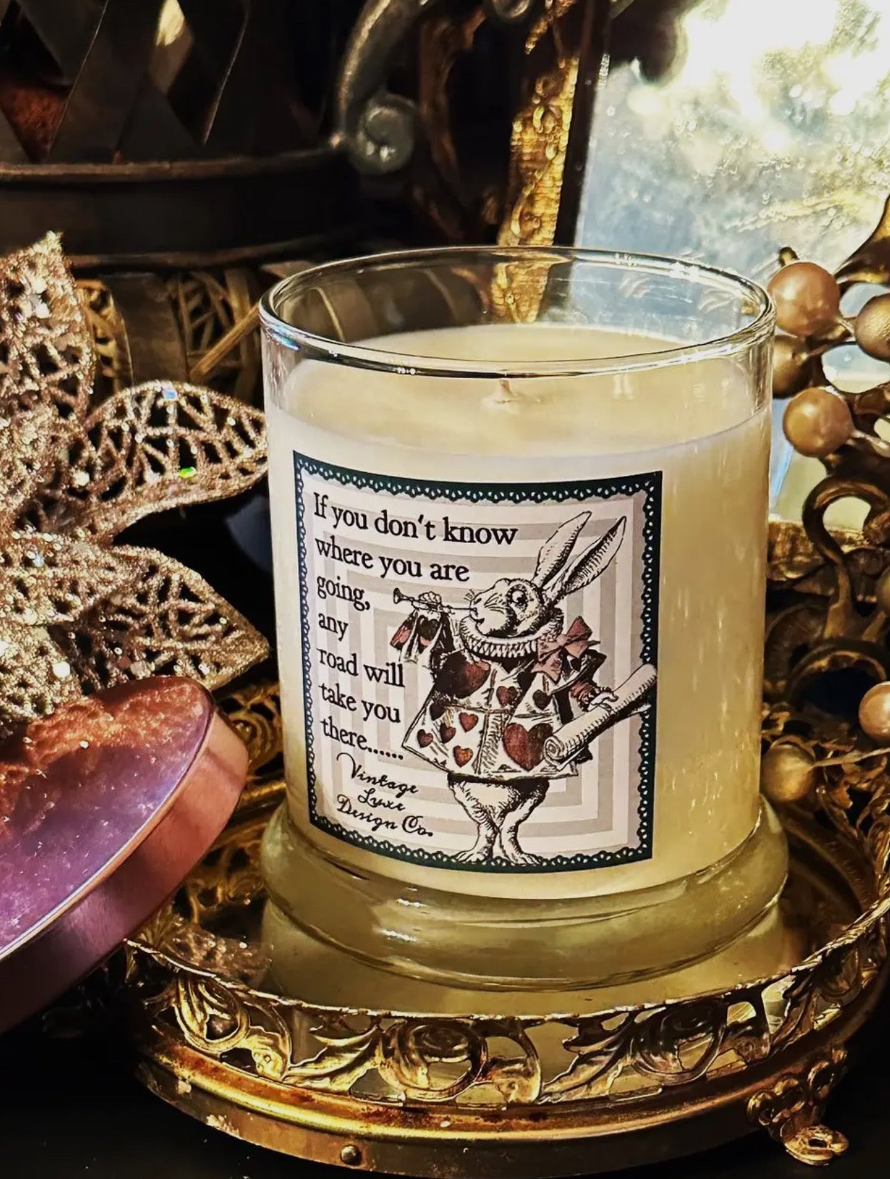 CANDLE - Vintage Luxe Design Co. - "Alice in Wonderland"