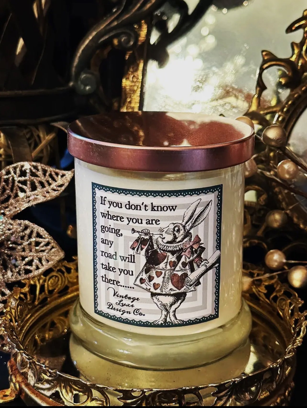 CANDLE - Vintage Luxe Design Co. - "Alice in Wonderland"