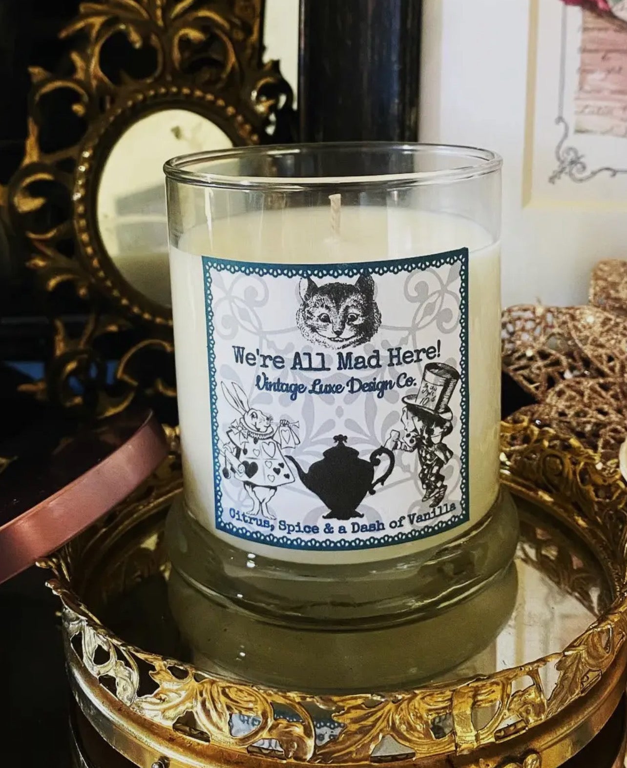 CANDLE - Vintage Luxe Design Co. - "Alice in Wonderland"