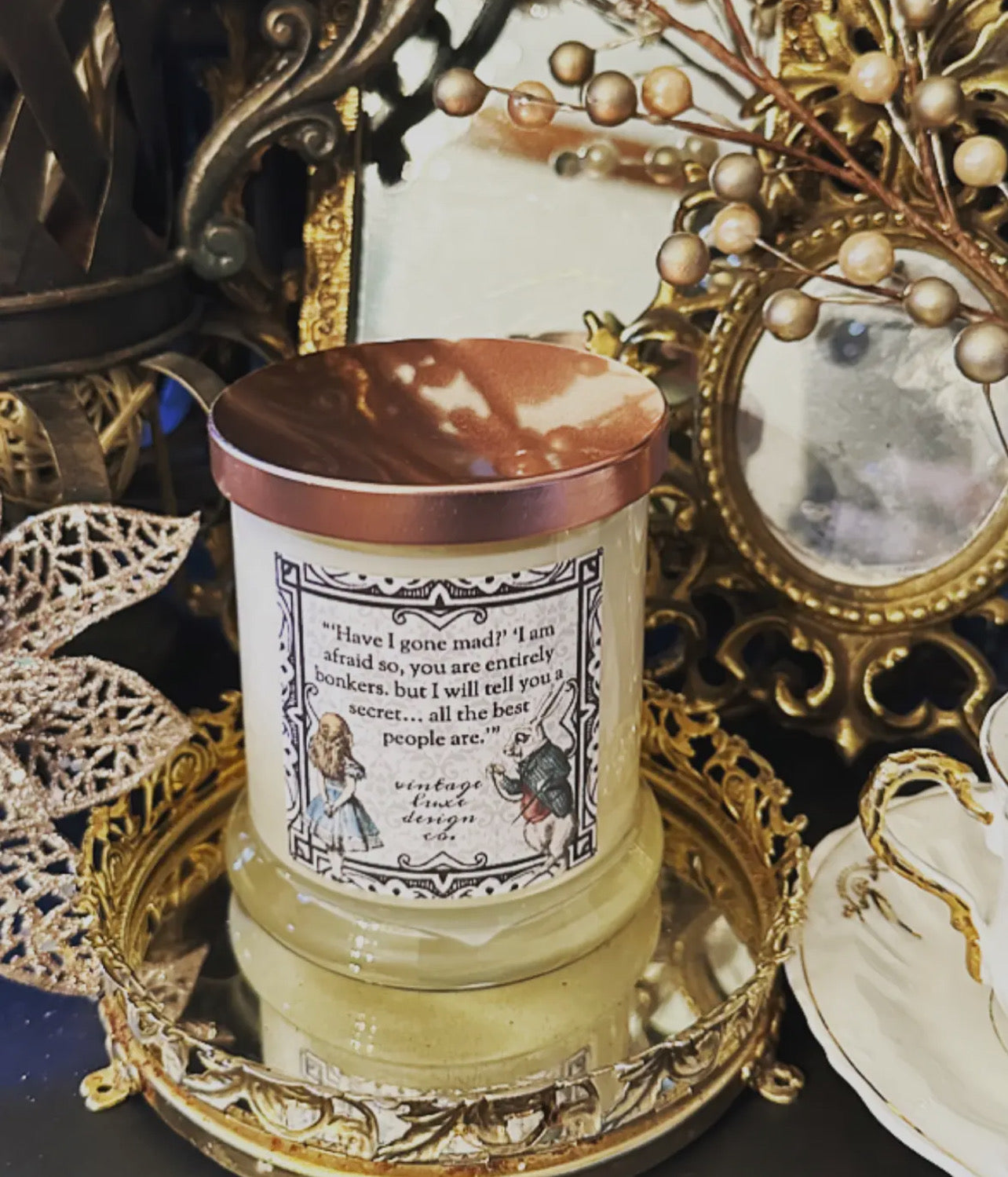 CANDLE - Vintage Luxe Design Co. - "Alice in Wonderland"