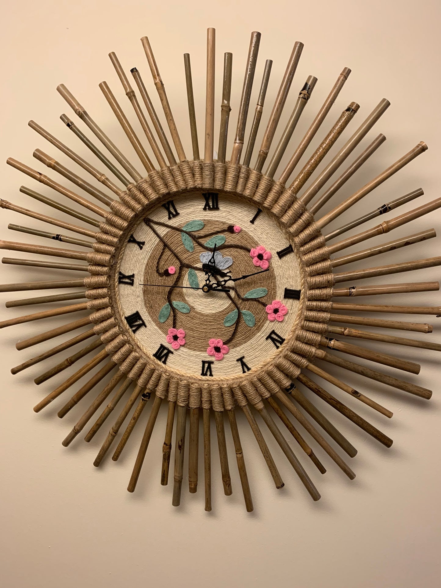 Arts By Marques - Bamboo Wall Clock