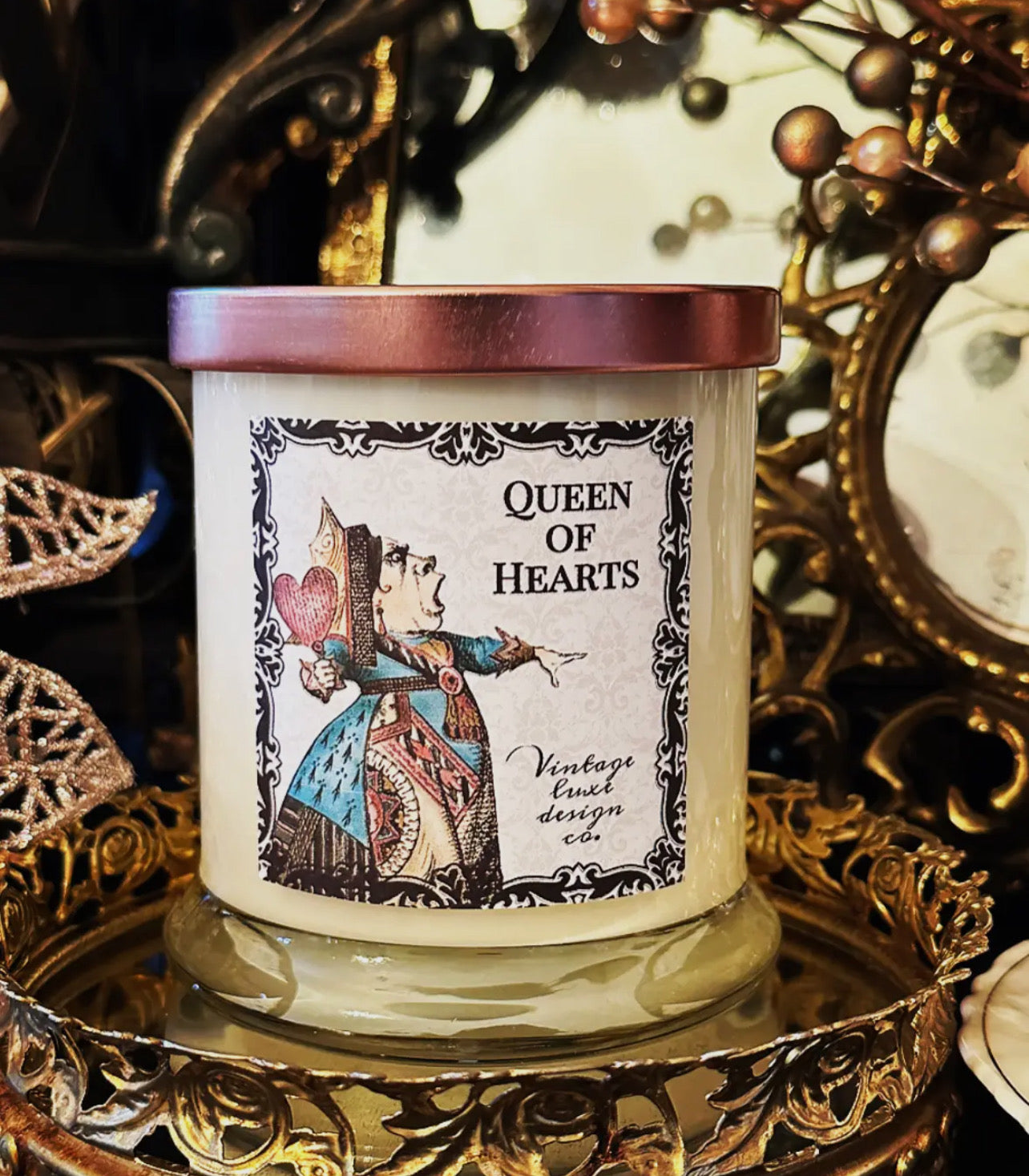 CANDLE - Vintage Luxe Design Co. - "Queen of Hearts"