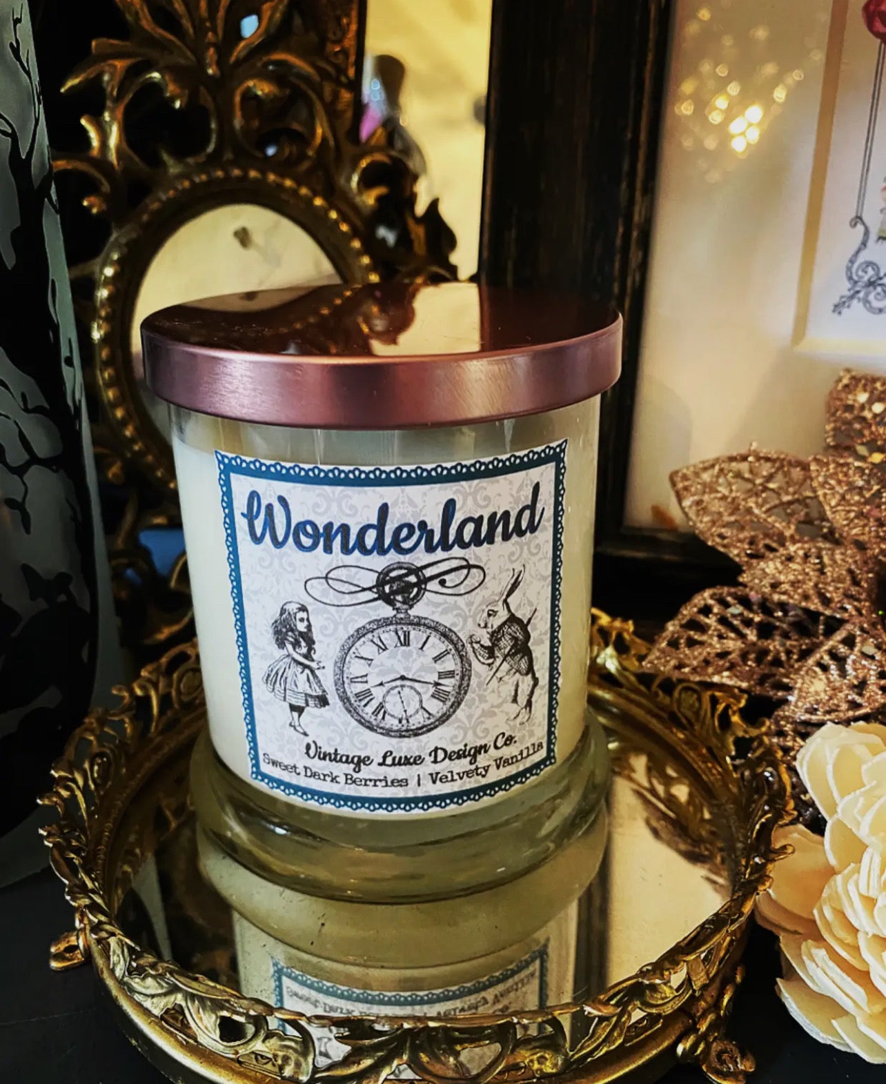 CANDLE - Vintage Luxe Design Co. - "Alice in Wonderland"