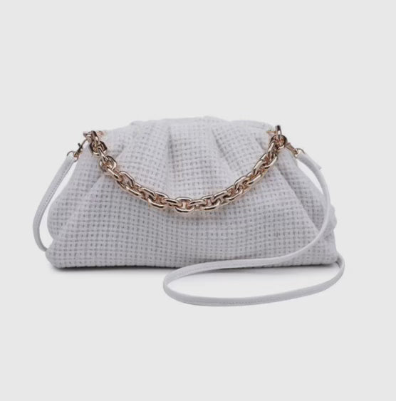 Urban expressions white Malia, Terry clutch