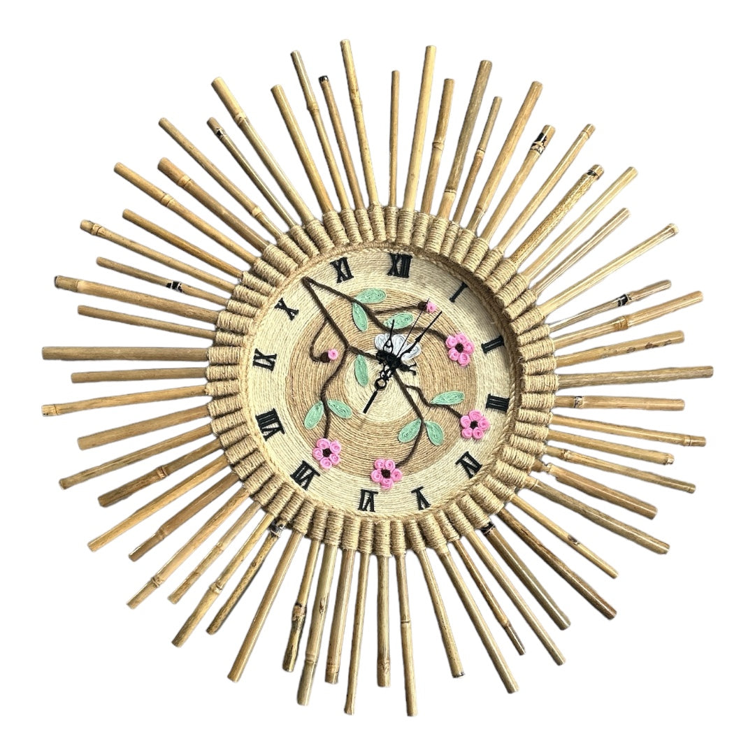 Arts By Marques - Bamboo Wall Clock