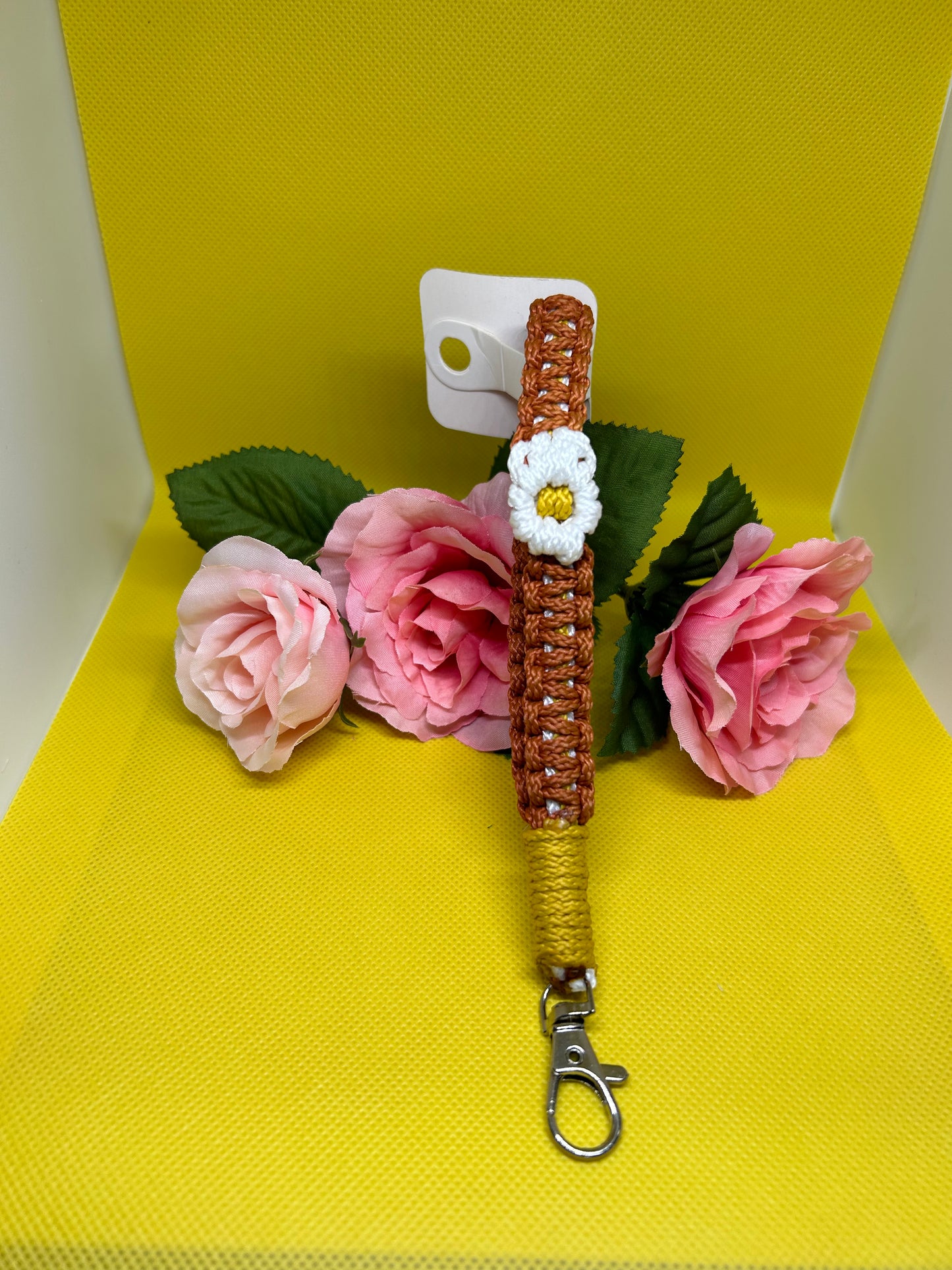 Keychain - Arts by Marques macrame keychain (brick)